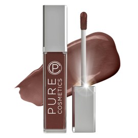 Pure Cosmetics Pure Illumination Lip Gloss - LED-lit Applicator w/Side Mirror - Non-Sticky, Moisturizing & Hydrating Lip Glosses - Soothes & Heals Dried Chapped Lips (Down To Earth)