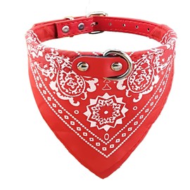 Bandana para perro (talla XXL), color rojo