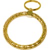 Stephanie Imports Vintage Gold and Silver Metal Mesh Jewelry Keychain