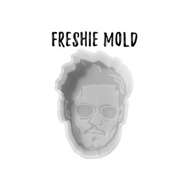 Johnny Depp Freshie Silicone Mold | Size 3.35" Wide x 5.3" Long x 1" Deep | Freshie Molds | Silicone Mold for Freshie, Soap, Resin, Candles