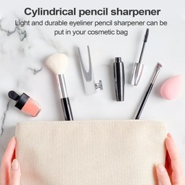Eye Pencil Sharpener for Women | Compact Metal Cosmetic Pencil Sharpener Tool | Portable Brow Pen Sharpening Tool for Girlfriend, Wife, Friend