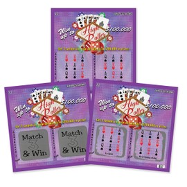 My Scratch Offs 5 Cards Adult Scratch Off Lotto Fake High Roller Lottery Tickets for Pregnancy Announcement
