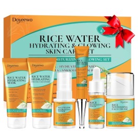 Skin Care Set, Women Teen Skincare Rice Water Hydrate Glow Repair Anti-Aging...