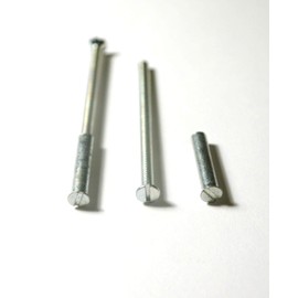 Door Handle Connecting Screws with Sleeves M3 Silve 50mm Bolts Length x 20mm Sleeve Length (M3 Silver. Pack of 4.)