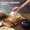 LemonRoad 4 Pack 25oz Ceramic Ramen Bowl with Lid Microwavable