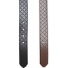 Urban Classics Men's Belt, Black/Silver+Brown/Silver