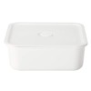 MUJI MDC12A8S Polypropylene Storage Container Lunch Box with Valve, White,