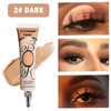 QIUFSSE Eyeshadow Primer Base Dark Matte Eye Primer Evenly Colored