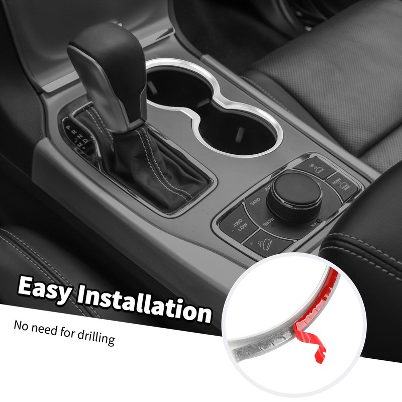 Jimen Compatible with Jeep Grand Cherokee 2011-2021, Front Cup Holder