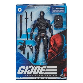Hasbro G.I. Joe Classified Series Snake Eyes Action Figure 02 Collectible Premium Toy with Multiple Accessories 6-Inch Scale with Custom Package Art