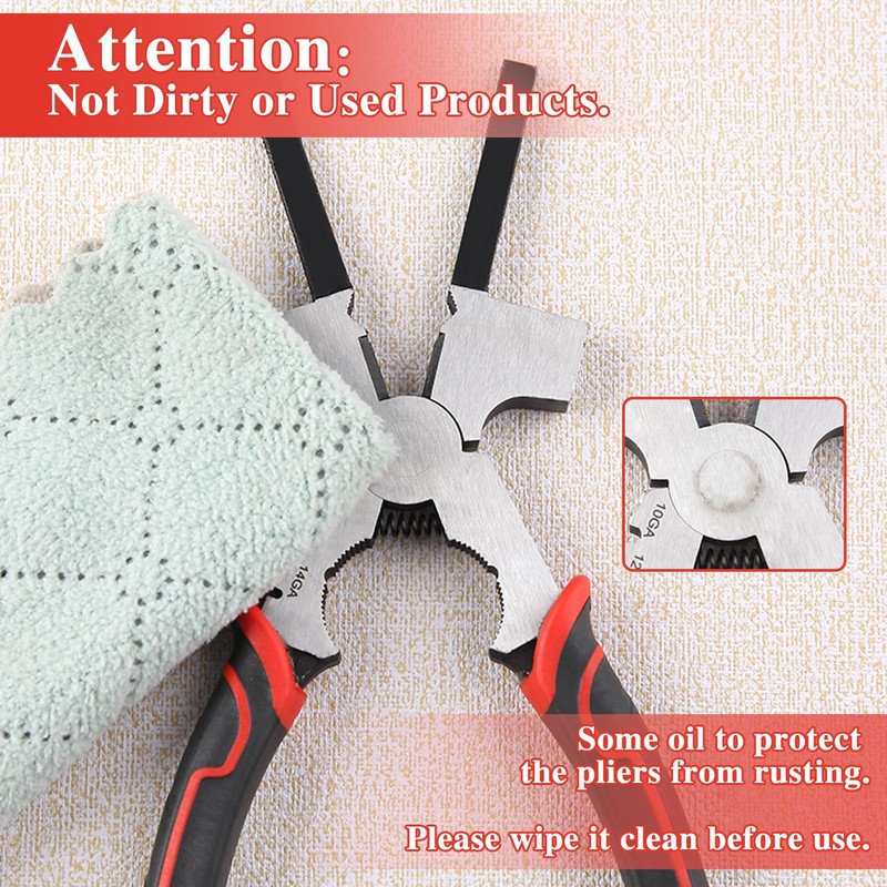 LEONTOOL Professional MIG Welding Pliers with Measurement Holes, 7-in-1 Multi-Function