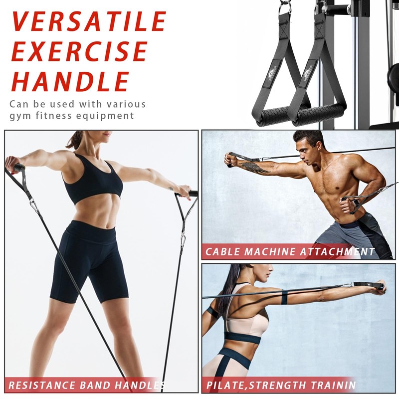 Lights Mountain Gym Handles & Wrist Cuffs Set – Heavy-Duty