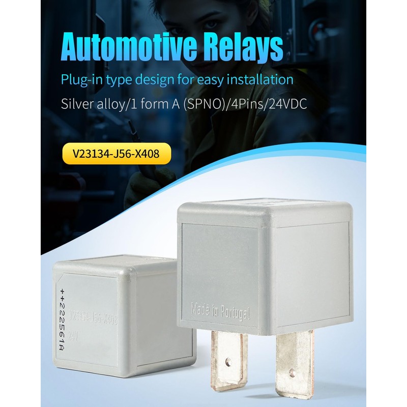 V23134-J56-X408 24VDC 70A 1 Form A 4Pins Quick Connect Automotive