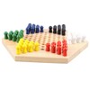 Chinese Checkers Set With Multiple Chess Pieces Wooden Board Interactive