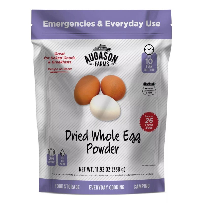 Augason Farms Dried Whole Egg Powder Emergency Food Storage -