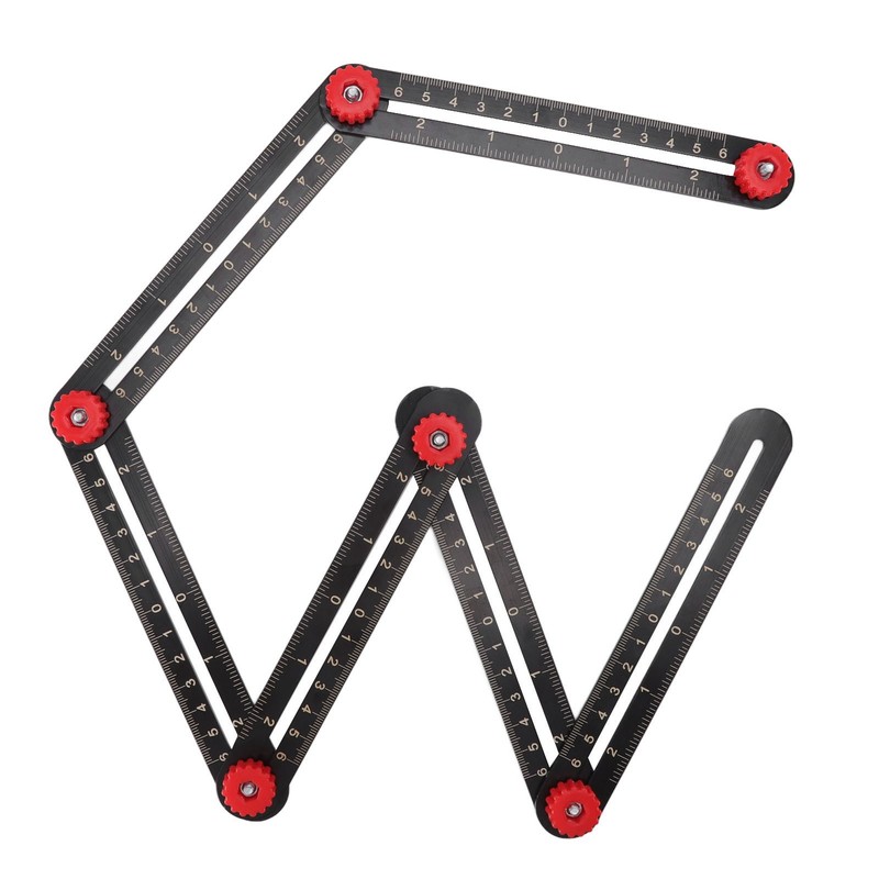 Aluminum Alloy Multi Angle Measuring Ruler Universal Opening Locator Measurement