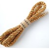 Twisted Cord String, Macrame, Gold Glitter, 50-Pack Wrapping Twine Approx