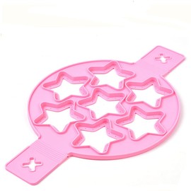 Nonstick Pancake Molds Ring Silicone Fried Egg Mould Reusable Pancake Maker Egg Ring Kitchen Cooking Baking Tools (Star Shape)
