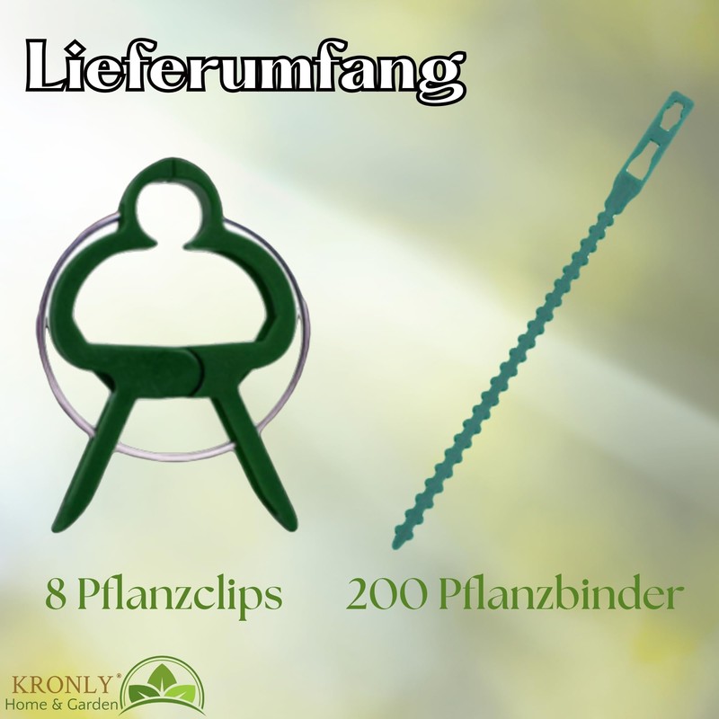 KRONLY Plant Clips and Plant Clips Pack of 208 -