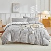 Tokokimo Double Duvet Cover Set 4PCS Bedding Set with Fitted