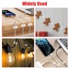 100 Stück Selbstklebende Kabelhalter, Kabelclips, Selbstklebend oder Lochen, Kabelhalter Wand