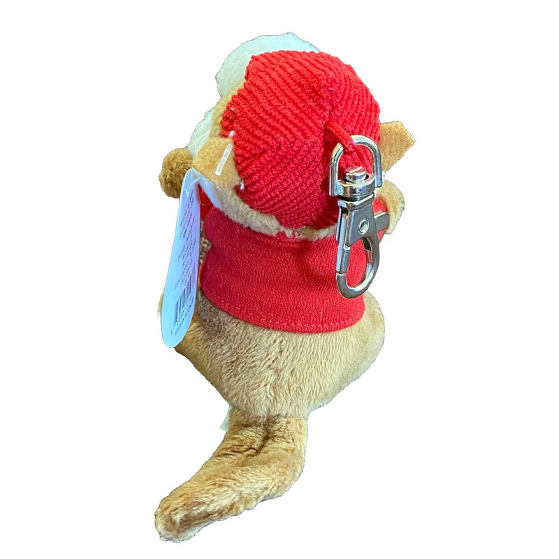 Buc-ee's Beavers 4" Mini Stuffed Plush Keychain Keyring Backpack Clip