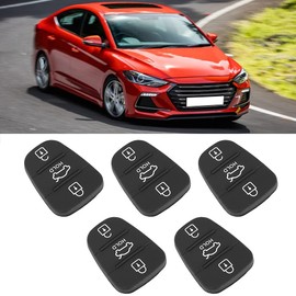 Keypad 5 Pcs Replacement Remote Control Car Key Rubber 3 Button Panel Fit for KIA(with Letter)