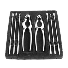 Create idea 4 Pairs Fish Cutlery Seafood Crabs Stainless Steel Tool with Forks Lobster Crab Cracker Crab Peeler