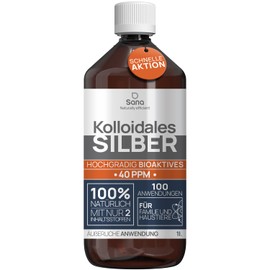 Colloidal Silver 40 PPM 500 ml | Premium Silver Water Stronger than 25 ppm | For Humans, Dogs & Cats | Carbon Neutral | 100% Natural with 2 Ingredients
