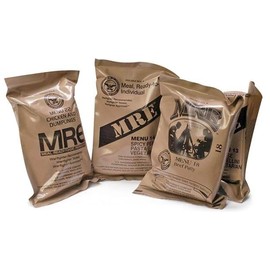 American MRE (Meals-Ready-To-Eat) 6 Packs Mixed Genuine U.S. Military