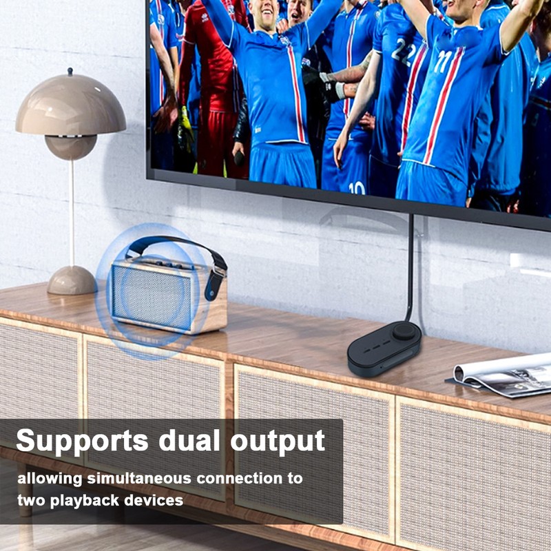 BT Transmitter and Receiver 2-in-1 BT5.0 Wireless Adapter LED Digital