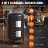 GRiliFE 16" Charcoal Smoker, 3 in 1 Heavy Duty Vertical