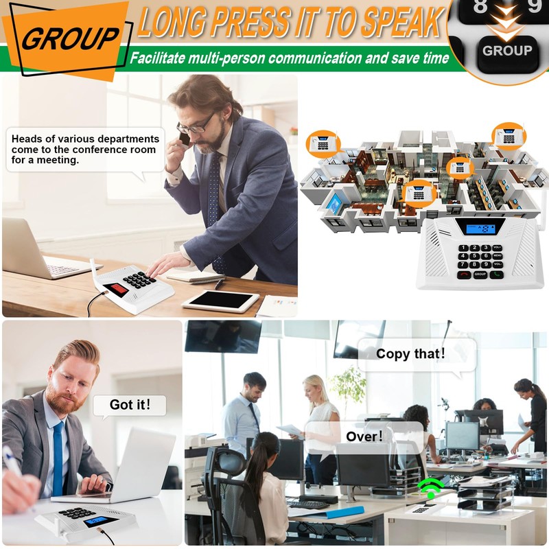 Intercoms Wireless for Home, Hands Free Intercom Upgrade, Full Duplex