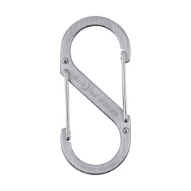 Nighteyes SB4-03-11 S-Biner, Stainless Steel Carabiner, #4, Silver, Genuine Japanese Product