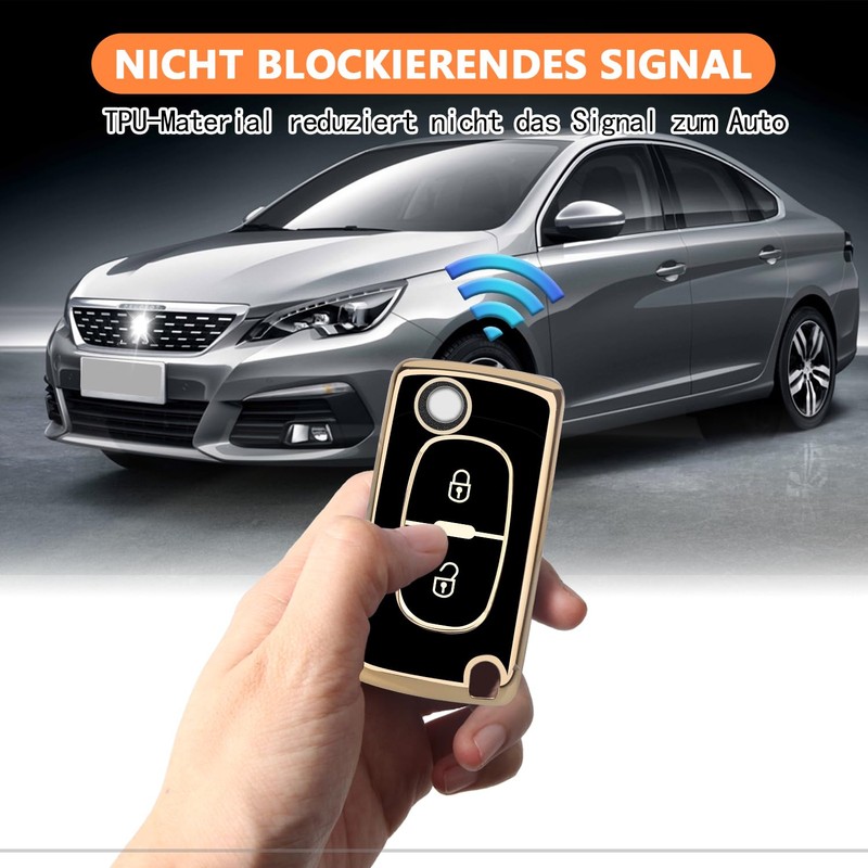 FT FUNTOR FT FUNTOR 2-Knopf Automatische Schlsselabdeckung(Schwarz)