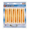 Gouriki Industry E-Clip, Large, Clear Orange, 10 Pieces
