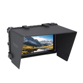 Nitze Cage for PortKeys LH7P / LH7H 7" Monitor with Built-in NATO Rail and PU Leather Sunhood - JT-I03B