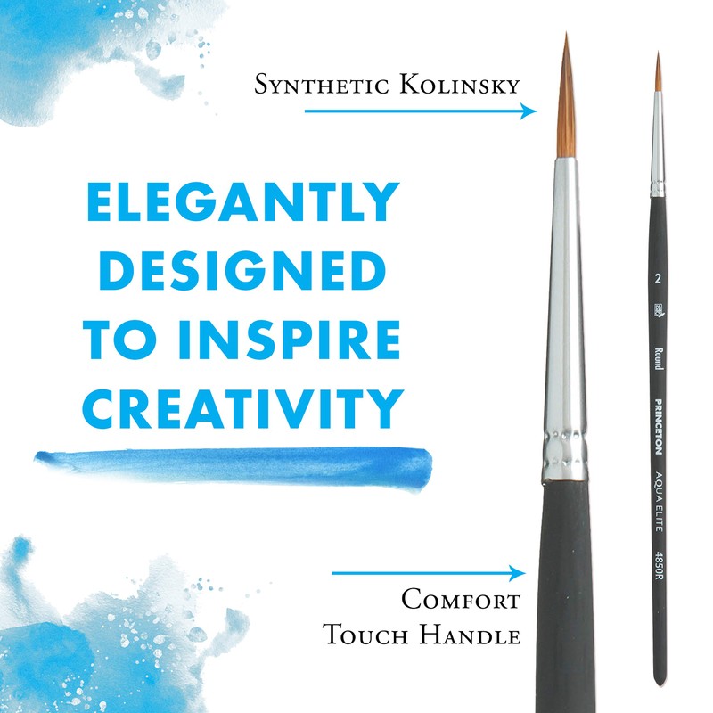 PRINCETON Aqua Elite Series P4850 Round Size 2 Short Handle