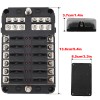 Autoxbert 12-Way Fuse Blade Box Holder LED Block Indicator 12V