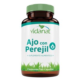 Ajo Con Perejil 150 Cáspsulas Vidanat Sabor Sin sabor