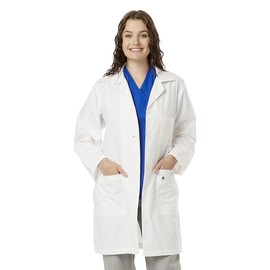 SPECTRUM UNIFORMS Medical Lab Coats 40" Length Ladies Ultra Smart Coat, Silvadur Women's Lab Coat Ideal for Women at Hospital Workspace, Medical Practice, and Professionals