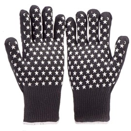 HOGACA Perfect Premium Barbecue Baking Fireplace Gloves, Oven Gloves, Heat Protection Gloves, BBQ Barbecue Gloves, Pack of 2, Heat Resistant up to 350 °C Short up to 500 °C, CE Mark EN 407 4343xx