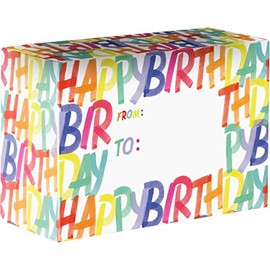 Jillson & Roberts Small Mailing Boxes, Rainbow Birthday (24 Pcs)