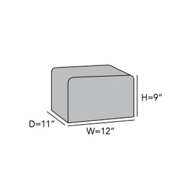 Covermates Keepsakes - Rectangular Appliance Cover - Dust Protection - Stain Resistant - Washable - Appliance Cover, Red