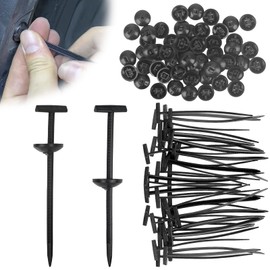 100Pcs Nylon Universal Cable Tie Buckl, Self-Locking Nylon Zip Ties Holder Heavy Duty, Plastic Zip Ties for Cable, Cable Ties Tool Fasteners Car Body for Car Daily Auto Fixing Repair