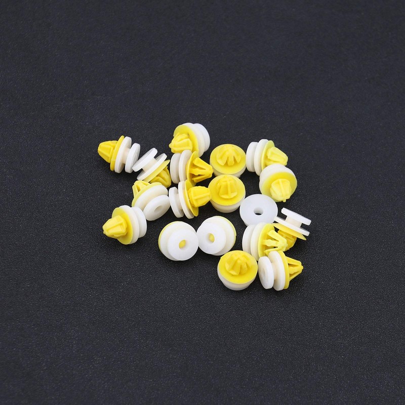 EMSea 50Pcs Car Door Panel Moulding Clips Retainers Plastic Trim