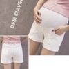 Maternity Summer Shorts High Waist Elastic Cotton Breathable Pregnancy Belly