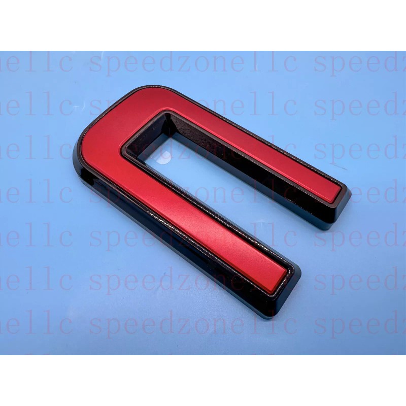 Auto Rear Red Black Emblem Overlay 2019-2024 GMC Sierra 1500