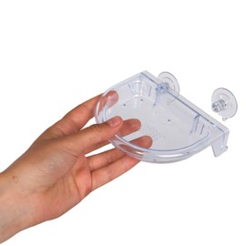 Small Easy Clean Garden Window bird feeders - Jacobi Jayne® I Love Robins® TreatTray™ Window Bird Feeder - no mess stick on window bird feeder for garden birds