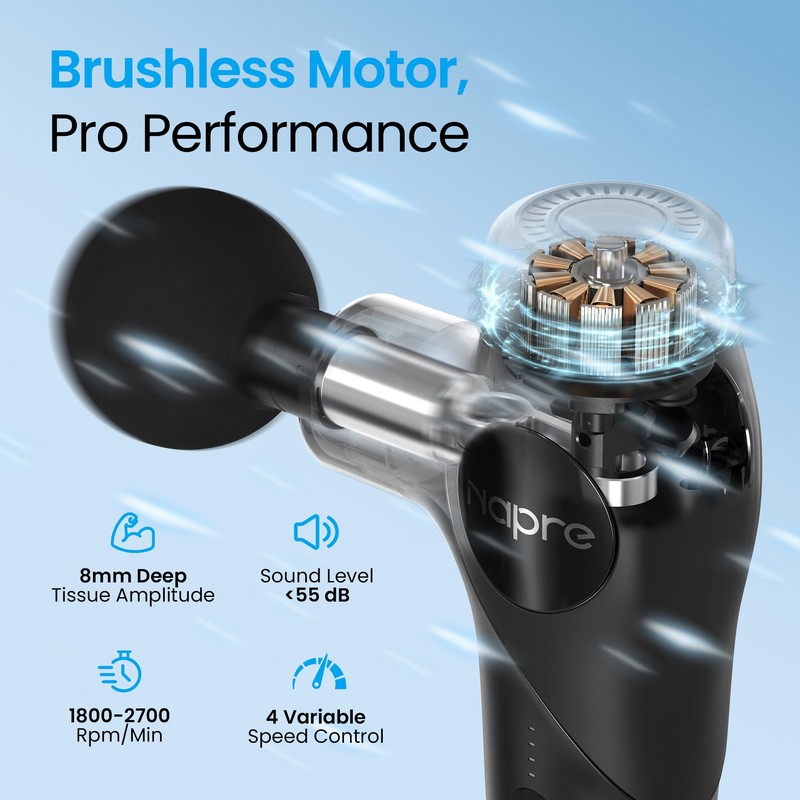 3-in-1 Detachable Massage Gun,Mini Massage Gun Deep Tissue with Extension